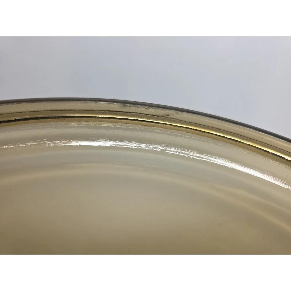 Glass Replacement Lid Amber Brown Square Knob 8.75